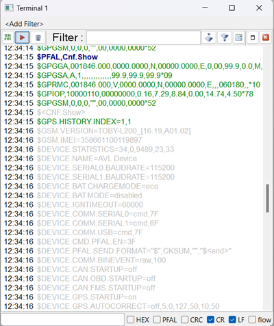 Example Command Output
