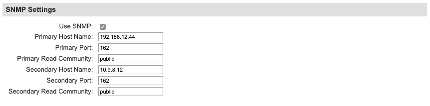 Lantronix Control Center SNMP Settings