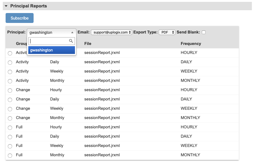 Lantronix Control Center - Report Subscriptions