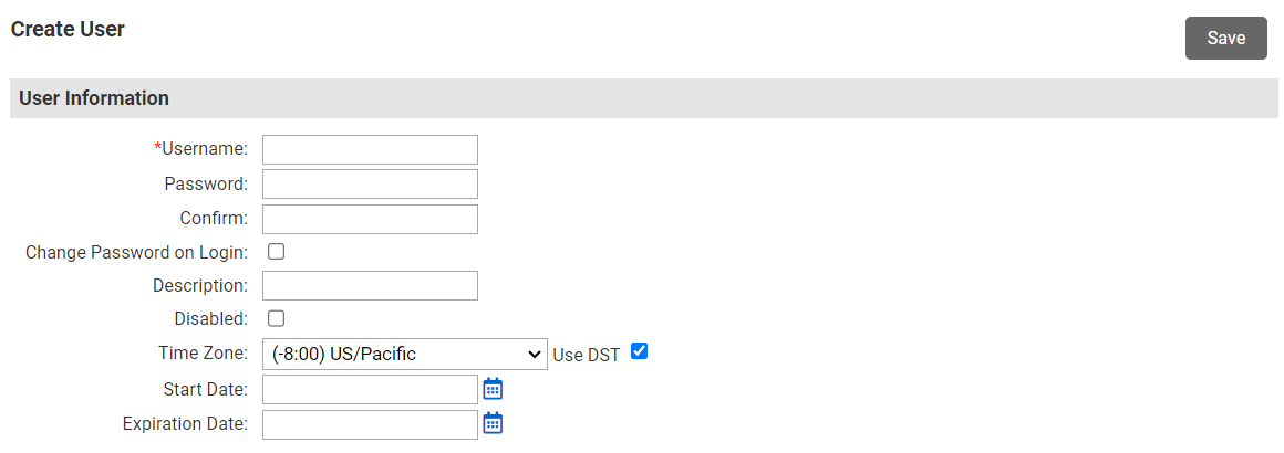 Lantronix Control Center - Users