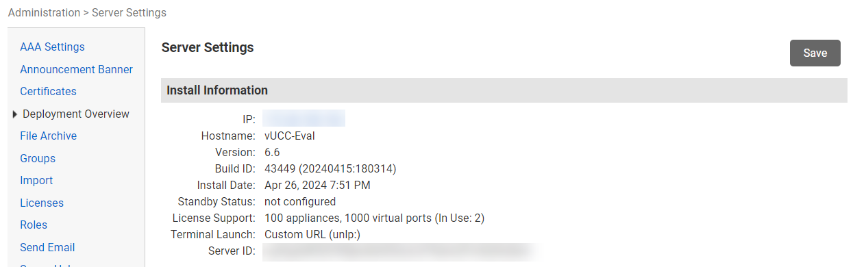 Lantronix Control Center - Terminal App UNLP Default