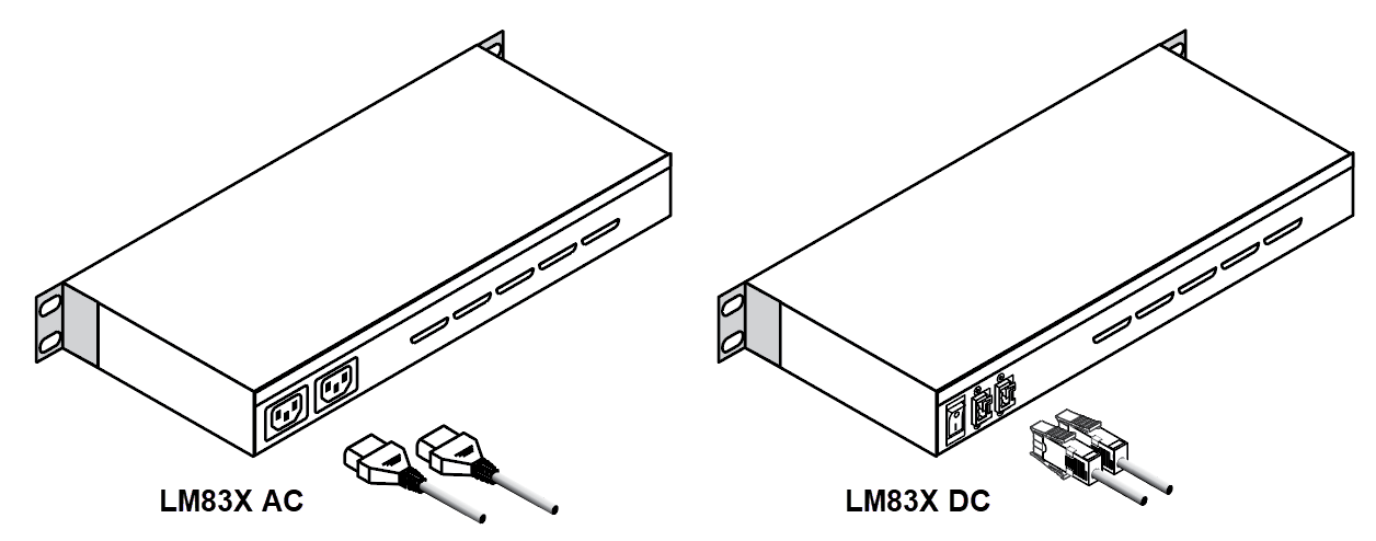 LM83X power input options