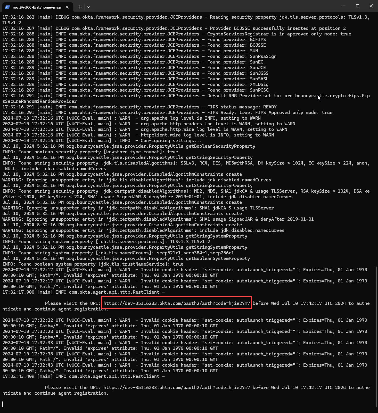 2FA with Okta CLI example