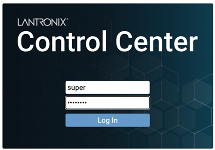 Login to Control Center