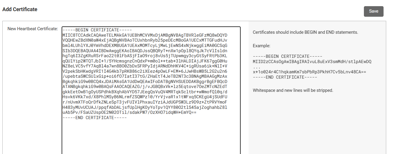 CC - add certificate