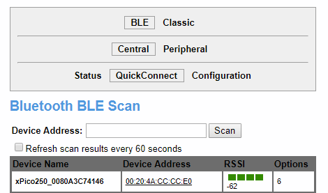 Bluetooth BLE