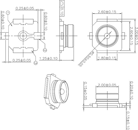 RF Antenna Receptacle Dimensions